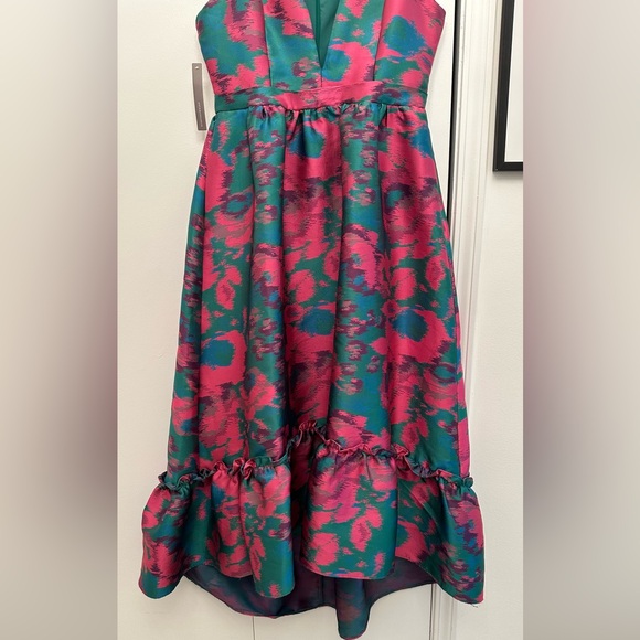 Jacquard High Low Midi Dress - Picture 9 of 9